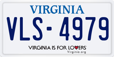 VA license plate VLS4979