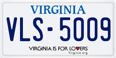 VA license plate VLS5009