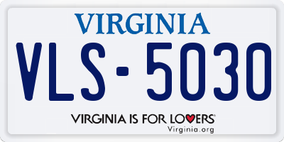 VA license plate VLS5030