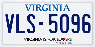 VA license plate VLS5096