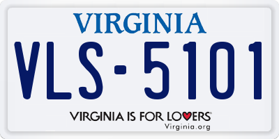VA license plate VLS5101