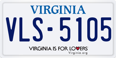 VA license plate VLS5105