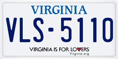 VA license plate VLS5110