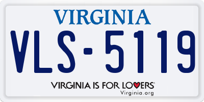 VA license plate VLS5119