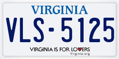 VA license plate VLS5125