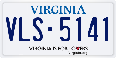 VA license plate VLS5141