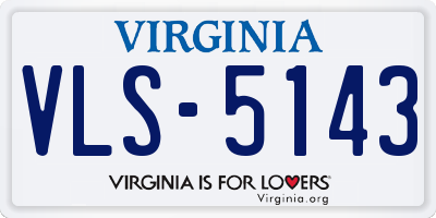 VA license plate VLS5143