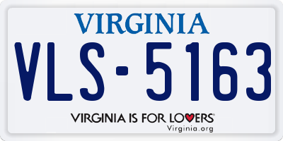 VA license plate VLS5163