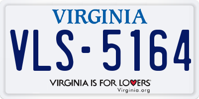 VA license plate VLS5164