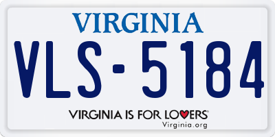 VA license plate VLS5184
