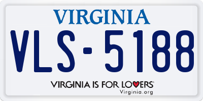 VA license plate VLS5188
