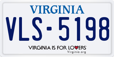 VA license plate VLS5198