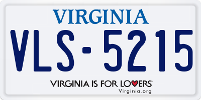 VA license plate VLS5215