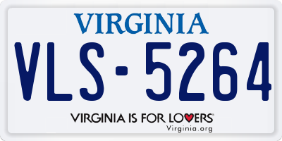 VA license plate VLS5264