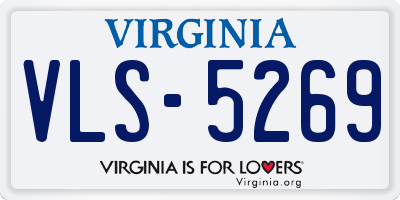 VA license plate VLS5269