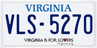VA license plate VLS5270