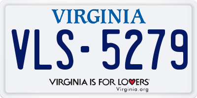 VA license plate VLS5279