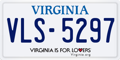VA license plate VLS5297