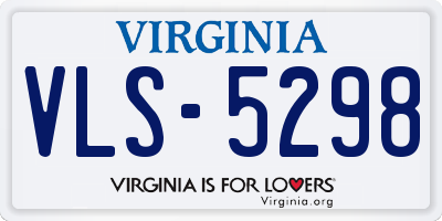 VA license plate VLS5298