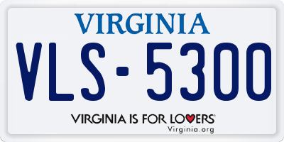 VA license plate VLS5300