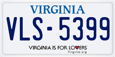 VA license plate VLS5399