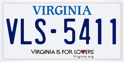 VA license plate VLS5411
