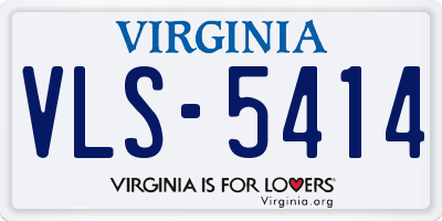 VA license plate VLS5414