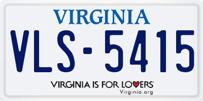 VA license plate VLS5415
