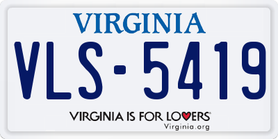VA license plate VLS5419