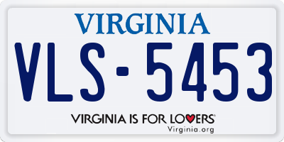 VA license plate VLS5453