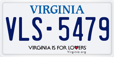 VA license plate VLS5479