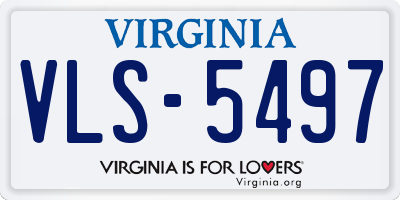 VA license plate VLS5497