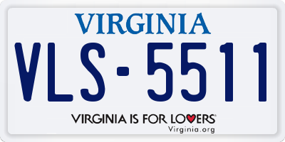 VA license plate VLS5511