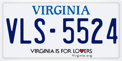 VA license plate VLS5524