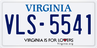 VA license plate VLS5541