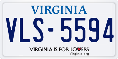 VA license plate VLS5594