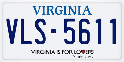 VA license plate VLS5611