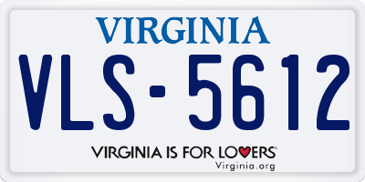 VA license plate VLS5612