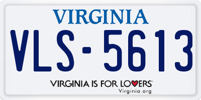VA license plate VLS5613