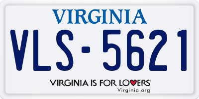 VA license plate VLS5621