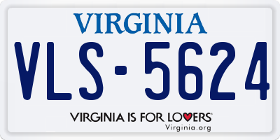 VA license plate VLS5624