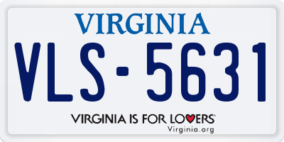 VA license plate VLS5631