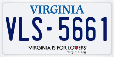 VA license plate VLS5661