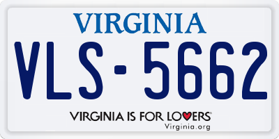 VA license plate VLS5662