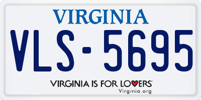 VA license plate VLS5695