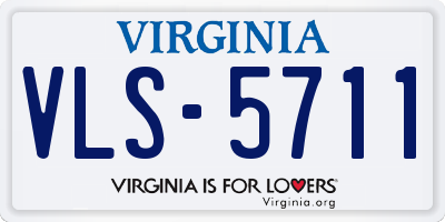 VA license plate VLS5711