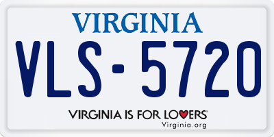 VA license plate VLS5720