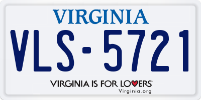 VA license plate VLS5721