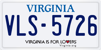 VA license plate VLS5726