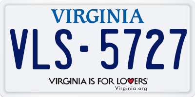 VA license plate VLS5727